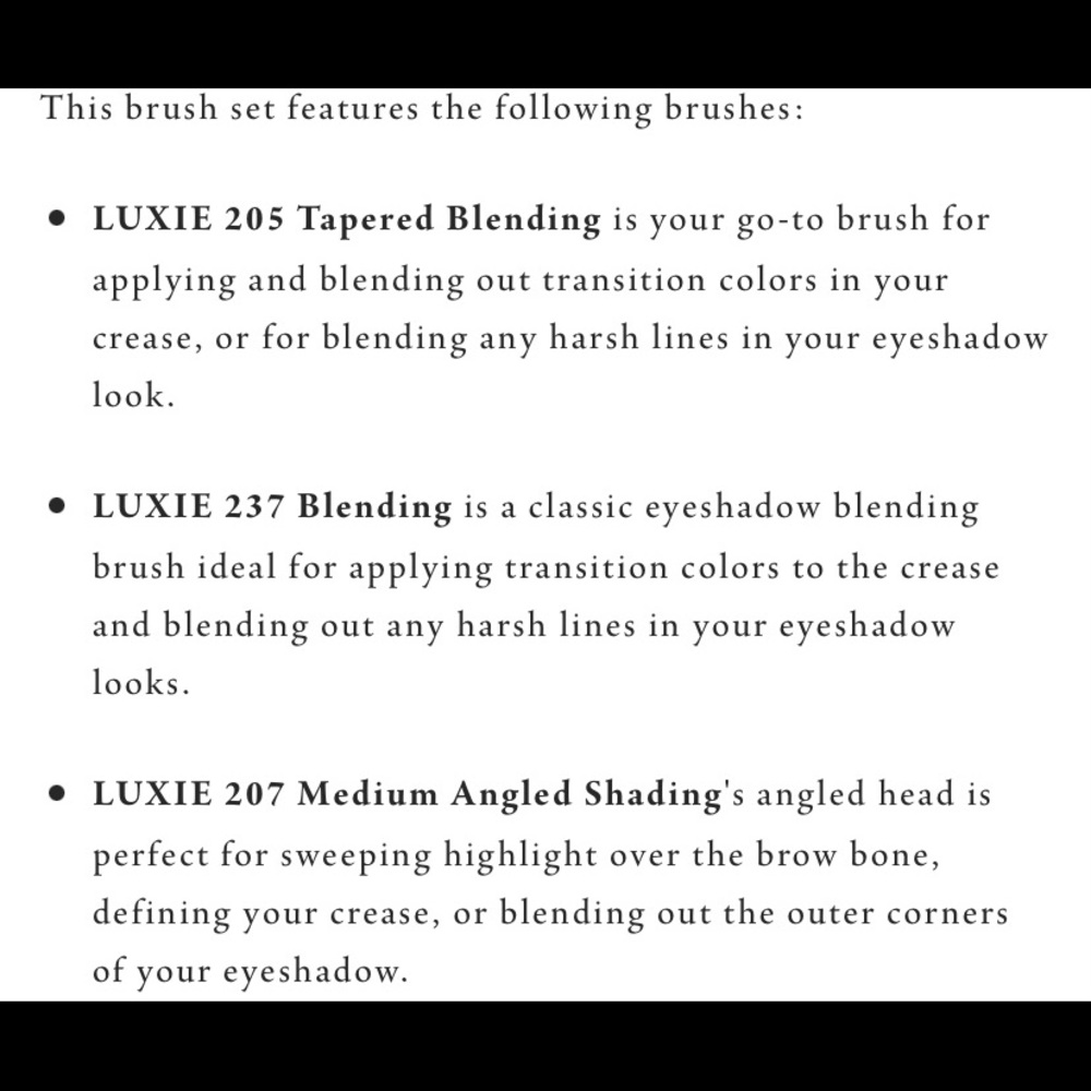 NEW Luxie Wonderlust Brush and Bag Set - Picture 6 of 14